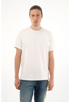 Tennis Camiseta Manga Corta Crudo Para Hombre