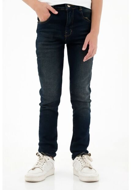 Jean Azul Lavado Oscuro Para Niño