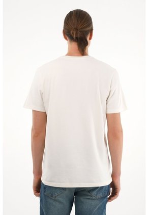 Tennis Camiseta Manga Corta Crudo Para Hombre