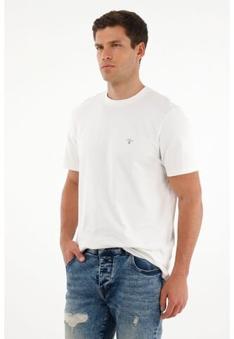 Tennis Camiseta Blanca Con Estampado Lucky Wolf Para Hombre Tennis