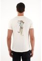 Tennis Camiseta Con Cuello Redondo Estampada Crudo Para Hombre de Tennis