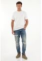 Tennis Camiseta Blanca Con Estampado Lucky Wolf Para Hombre de Tennis
