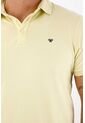Tennis Polo En Piqué Licra  Amarilla Para Hombre de Tennis