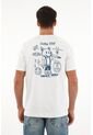 Tennis Camiseta Blanca Con Estampado Lucky Wolf Para Hombre de Tennis