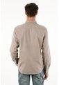Camisa Manga Larga Con Raqueta Bordada Café Para Hombre de Tennis