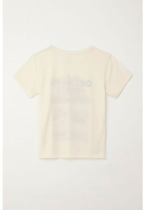 Tennis Camiseta Estampada Manga Corta Crudo Para Mujer