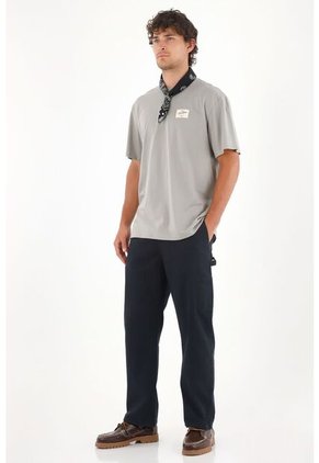 Tennis Camiseta Jersey Con Mini Aplique Gris Para Hombre