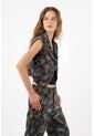 Tennis Chaleco Corto Tipo Blazer Algodón En Negro Para Mujer de Tennis