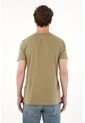 Tennis Camiseta Con Cuello Redondo En Rib Verde Para Hombre de Tennis