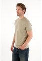 Tennis Camiseta Manga Corta Con Raqueta Bordada Verde Para Hombre de Tennis