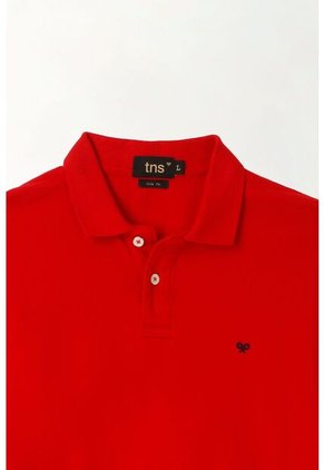 Tennis Polo Roja 100% Algodón Para Hombre