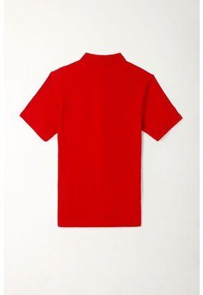 Tennis Polo Roja 100% Algodón Para Hombre