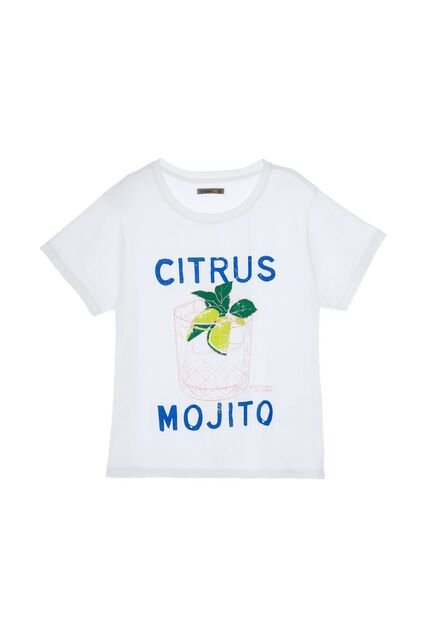 Camiseta Básica Blanca Para Mujer