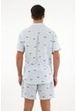 Tennis Camisa Azul Con Bordado De Peces Para Hombre de Tennis