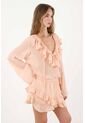 Tennis Vestido Corto Con Boleros Naranja Para Mujer de Tennis