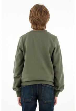 Buzo Verde Cuello Neru Para Niño