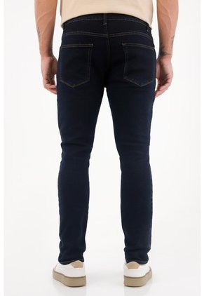 Tennis Jean Skinny Tiro Medio Azul Para Hombre