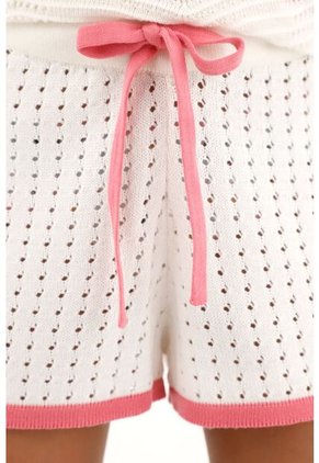 Bermuda Tejida Crudo Para Niña