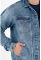 Tennis Chaqueta Azul Con Bolsillos Laterales Para Hombre de Tennis