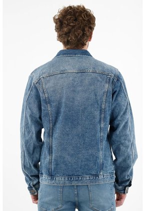 Tennis Chaqueta Azul Con Bolsillos Laterales Para Hombre