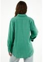Camisa Verde En 100% Lino Para Mujer de Tennis