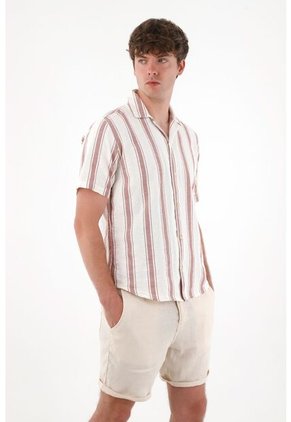 Tennis Camisa Con Diseño A Rayas Para Hombre