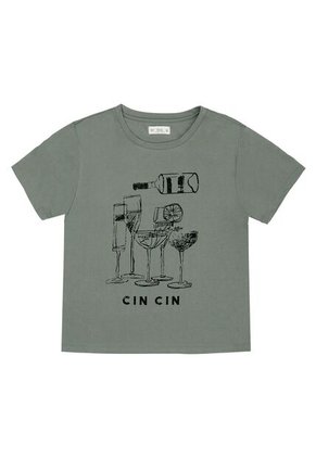 Tennis Camiseta Gris Manga Corta Para Mujer