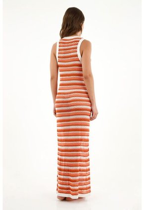 Tennis Vestido Largo Tejido Para Mujer