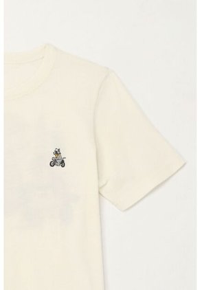 Camiseta Con Estampado Roadtrip Cruda Para Niño