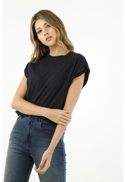 Camiseta Negra Para Mujer