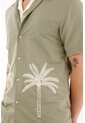 Tennis Camisa Tipo Bowling Con Diseño De Palmeras Para Hombre de Tennis