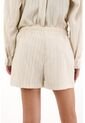 Tennis Short Con Pretina Elástica Y Textura Gris Para Mujer de Tennis