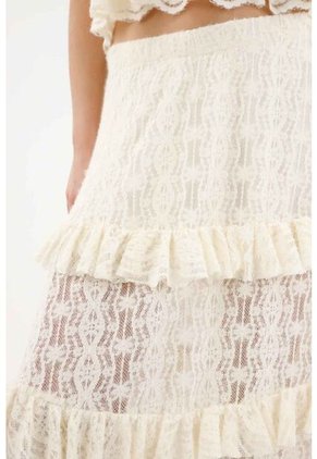 Tennis Falda Larga Con Transparencia Para Mujer