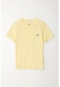 Camiseta Manga Corta Amarilla Para Niño de Tennis
