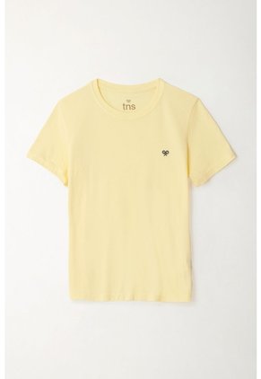 Camiseta Manga Corta Amarilla Para Niño
