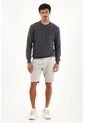 Tennis Buzo Tejido Gris Diseño Cerrado Para Hombre de Tennis