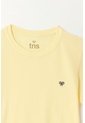 Camiseta Manga Corta Amarilla Para Niño de Tennis