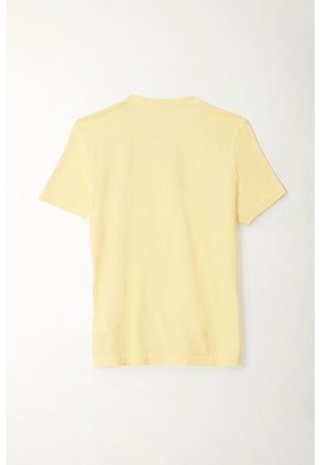 Camiseta Manga Corta Amarilla Para Niño