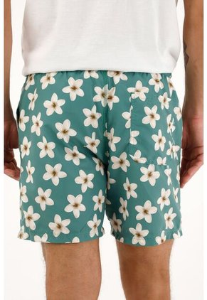 Pantaloneta De Baño Con Estampado De Flores Para Hombre