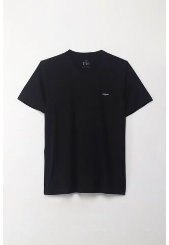 Tennis Camiseta Manga Corta Estampada Negra Para Hombre Tennis