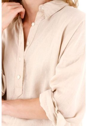 Tennis Camisa Crudo En Lino 100% Para Mujer