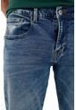 Tennis Jean Recto Tiro Medio Con Desgastes Azul Para Hombre de Tennis