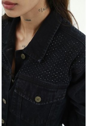 Chaqueta Negra Oversize Para Mujer