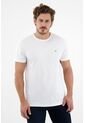 Camiseta Blanca Con Raqueta Bordada Para Hombre de Tennis