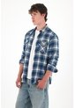 Tennis Camisa Manga Larga Con Diseño A Cuadros Para Hombre de Tennis