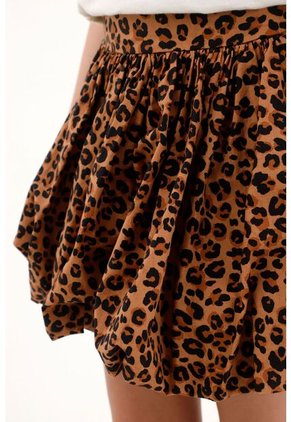 Falda Tipo Globo Estampada Para Niña