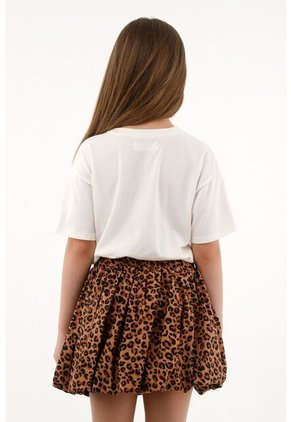 Falda Tipo Globo Estampada Para Niña