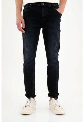 Jean Skinny Azul Para Hombre