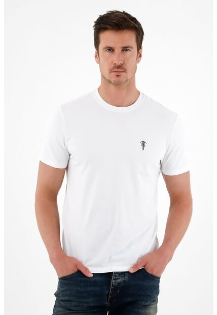 Camiseta Blanca Manga Corta Para Hombre