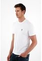 Camiseta Blanca Manga Corta Para Hombre de Tennis